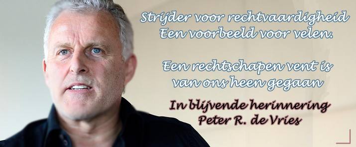 Peter R de Vries banner