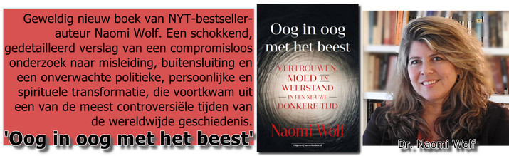 NB banner Naomi Wolf ‘Oog in oog met het  beest’